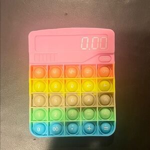 Colorful Pop It Calculator Toy